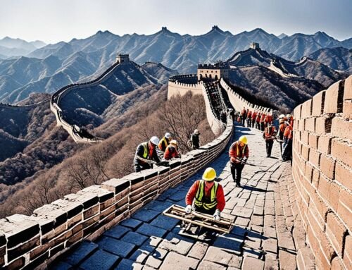 ¿Qué técnicas de construcción se usaron en la Gran Muralla China?