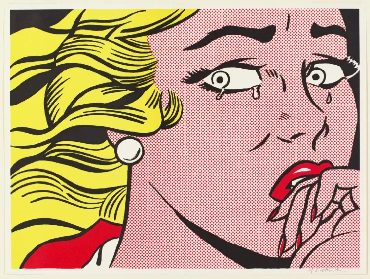 Arte Pop - Chica Llorando - Crying Girl Roy Lichtenstein