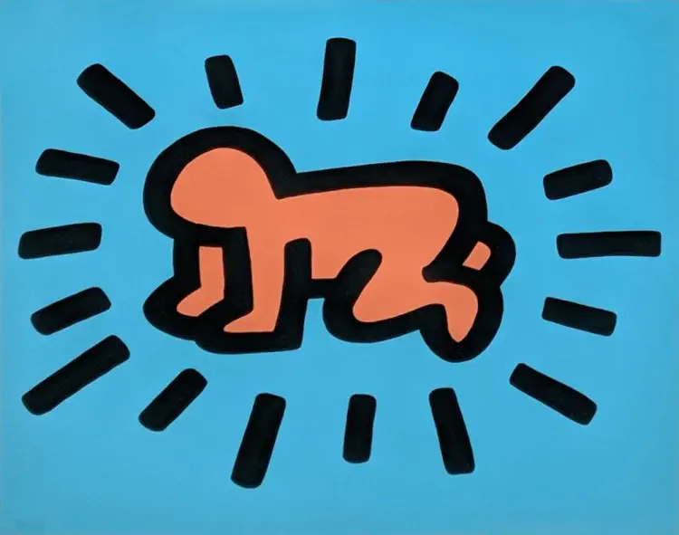 Bebe radiante de la serie Iconos Radiant Baby - Keith Haring